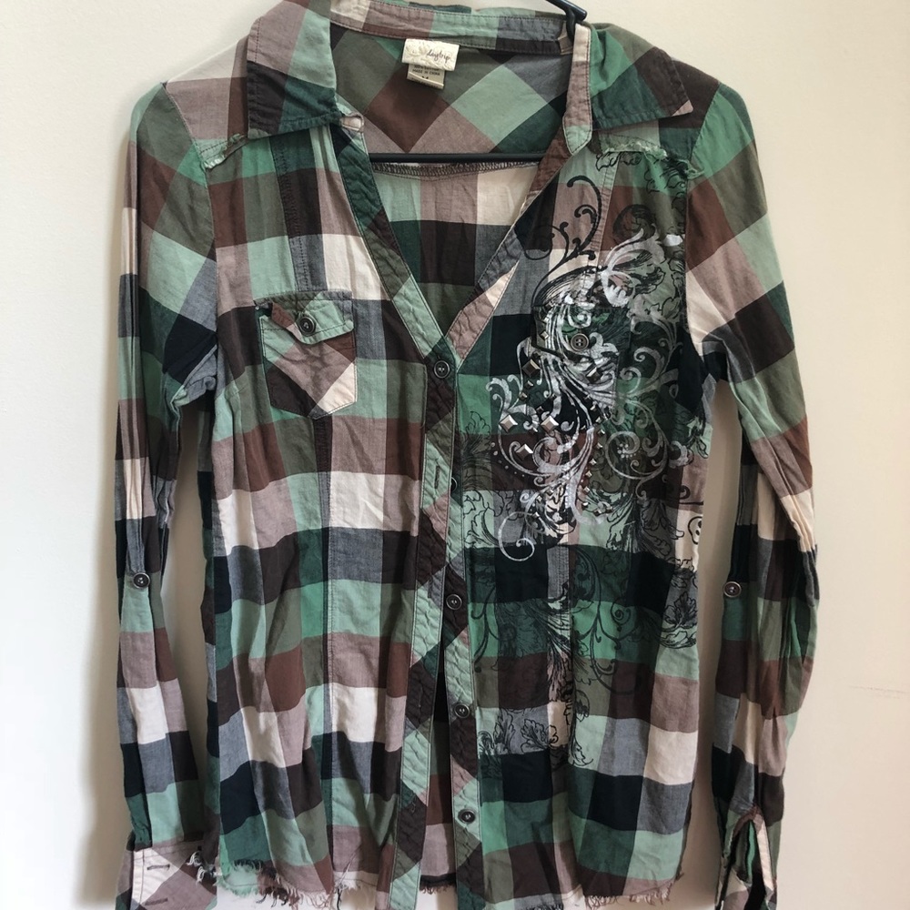 Plaid top